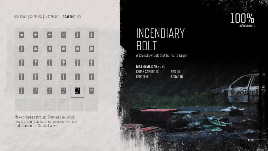 Crossbow Incendiary Bolts