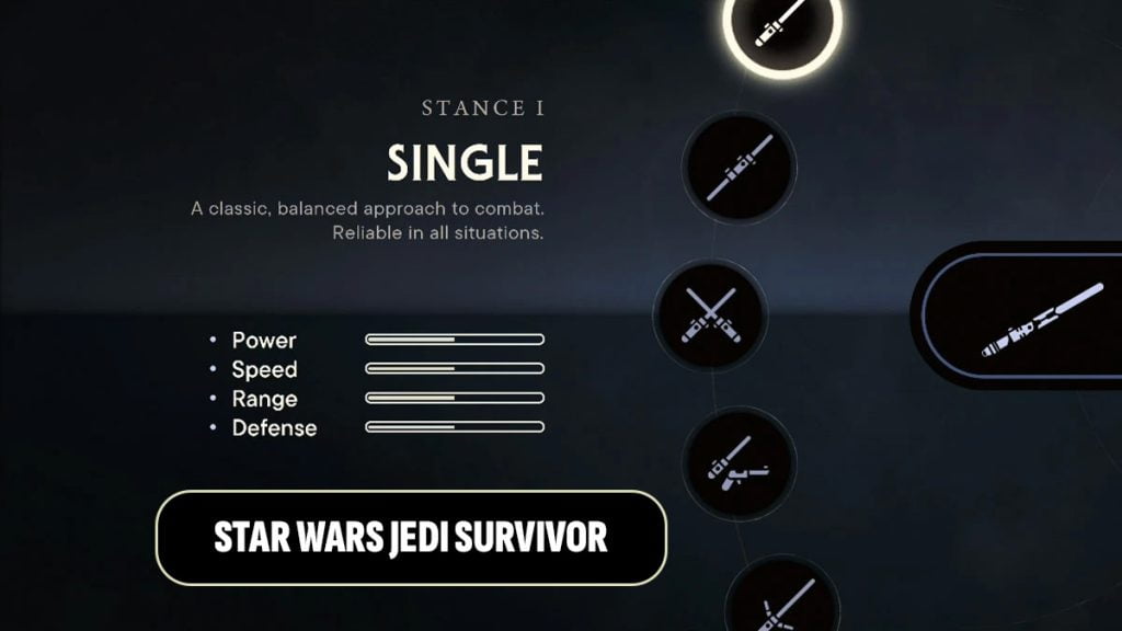 Star Wars Jedi Survivor Single Stance