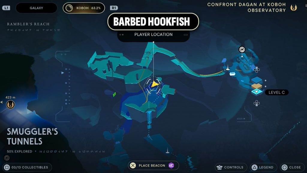 Jedi Survivor Barbed Hookfish Location