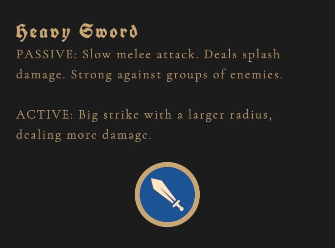 Heavy Sword Weapon In Thronefall