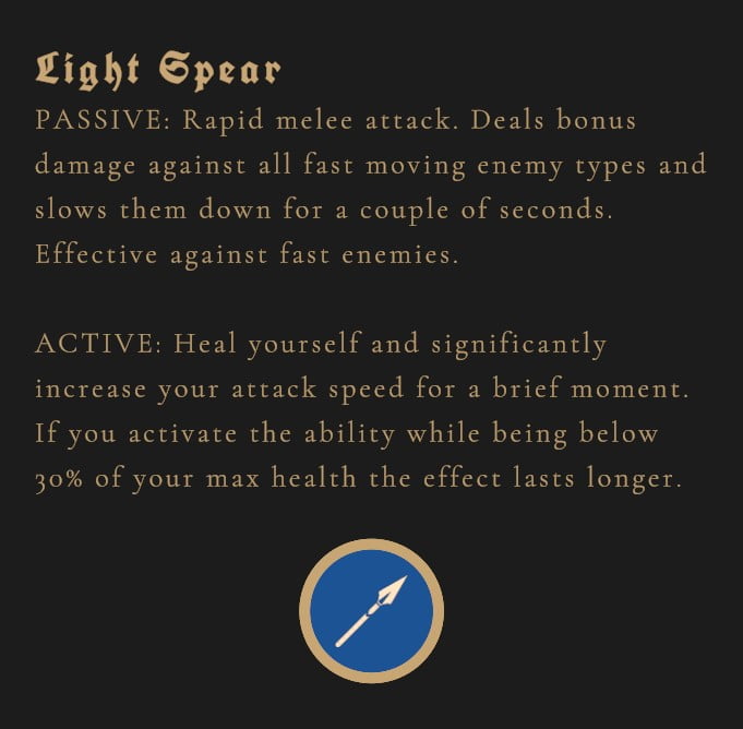 Light Spear Weapon In Thronefall