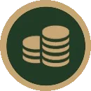 Royal mint Perk Icon in Thronefall