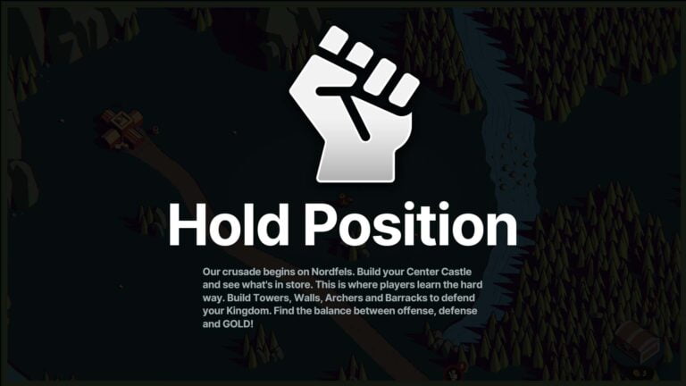 Thronefall Hold Position command